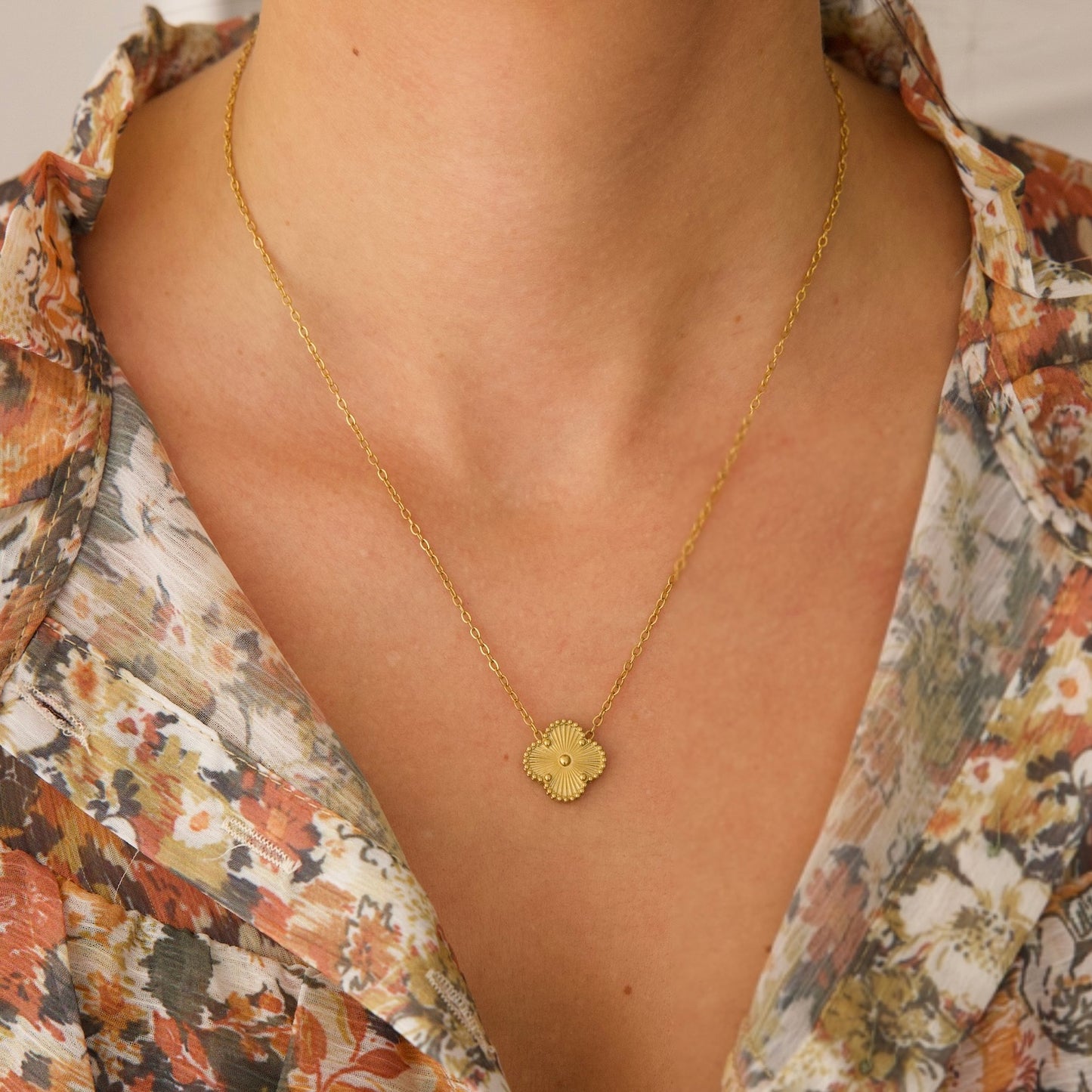 Glücksbringer Halskette - gold