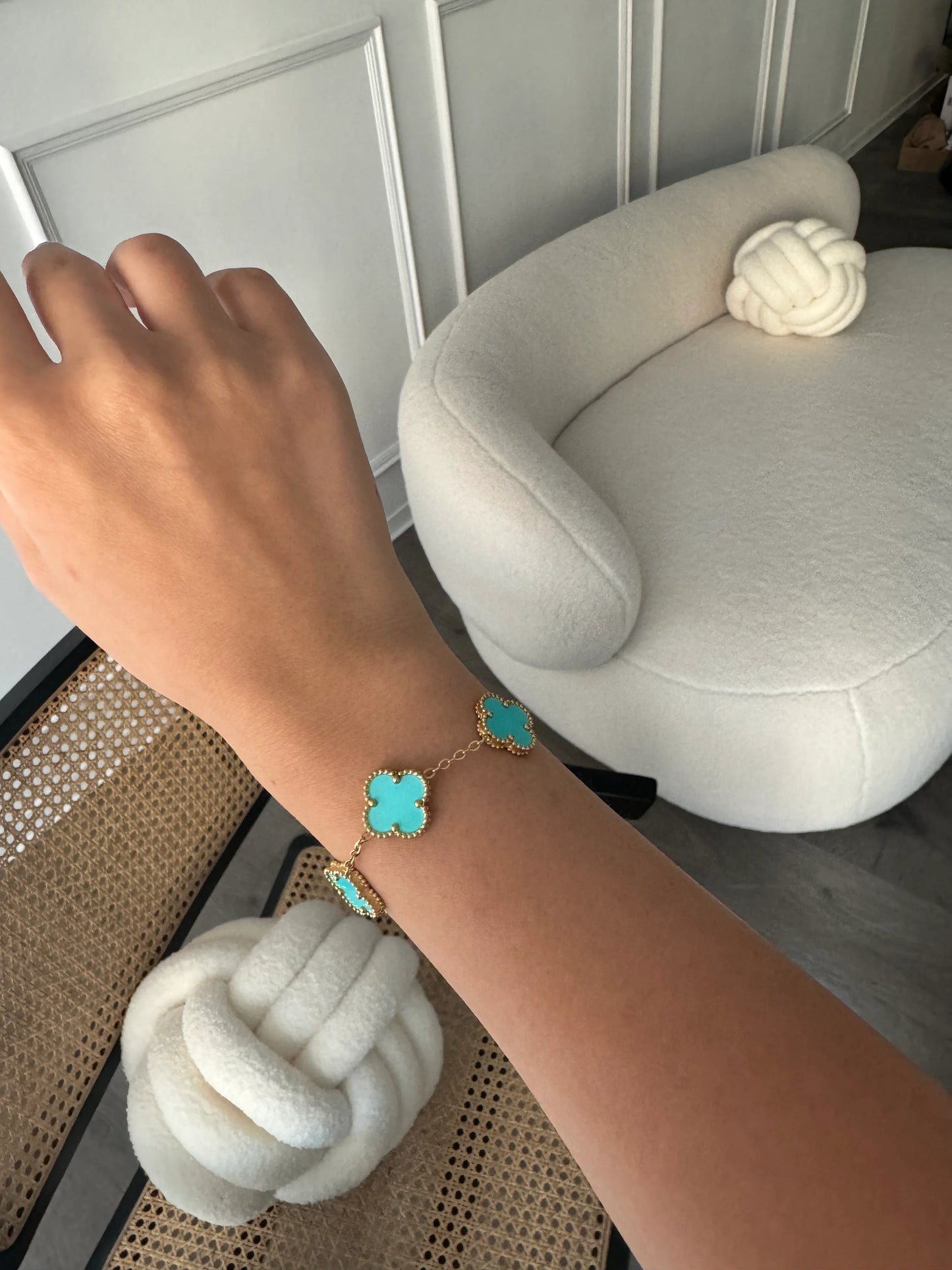 Glücksbringer Sparset (tiffany) - Armband, Halskette, Ohrringe