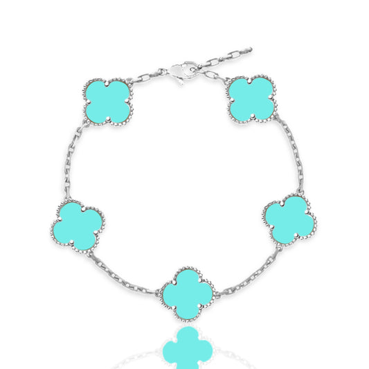 Glücksbringer Armband - tiffany (silber)