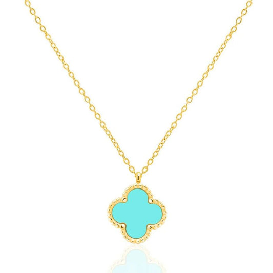 Mini Glücksbringer Halskette - türkis