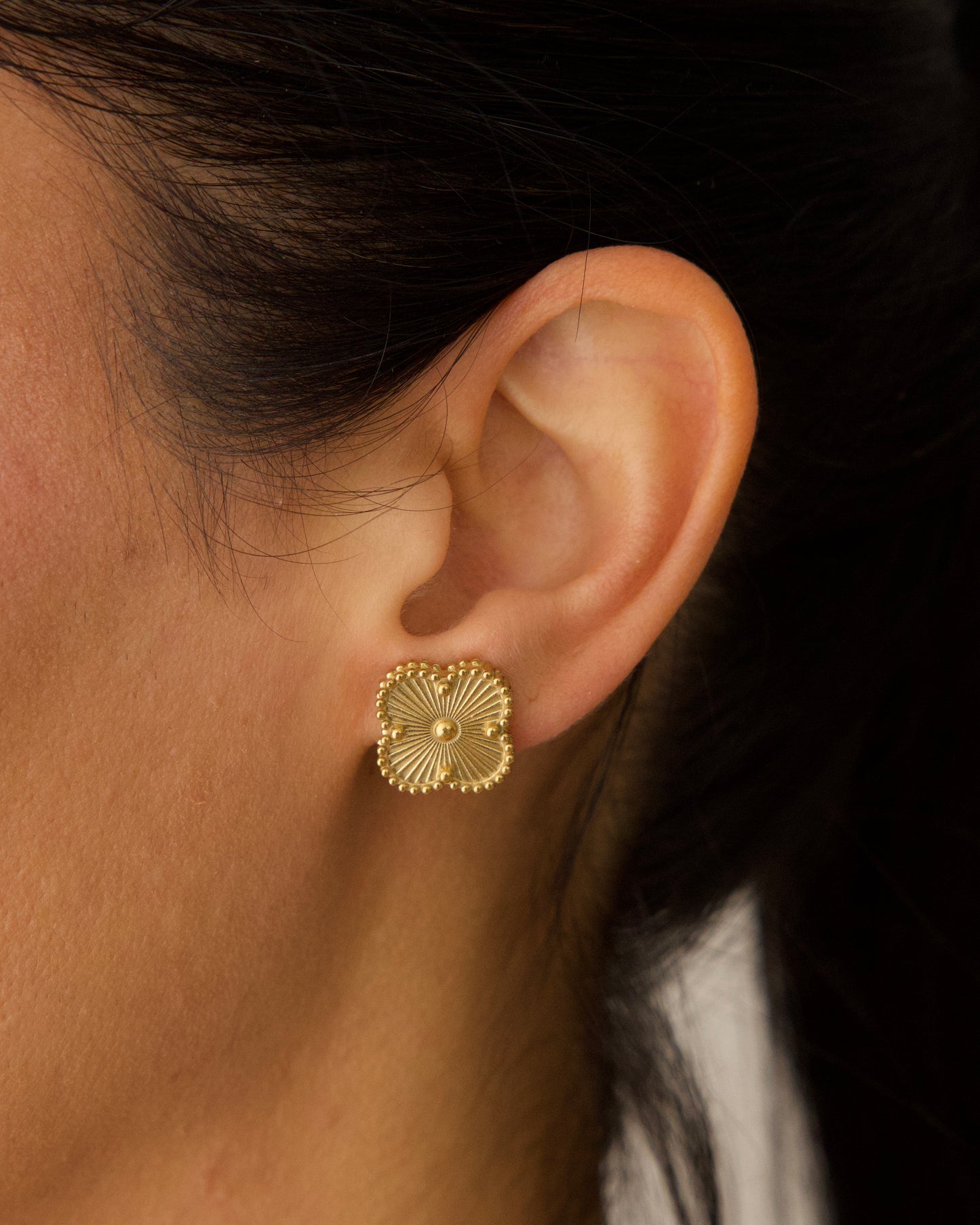 Glücksbringer Ohrringe - gold