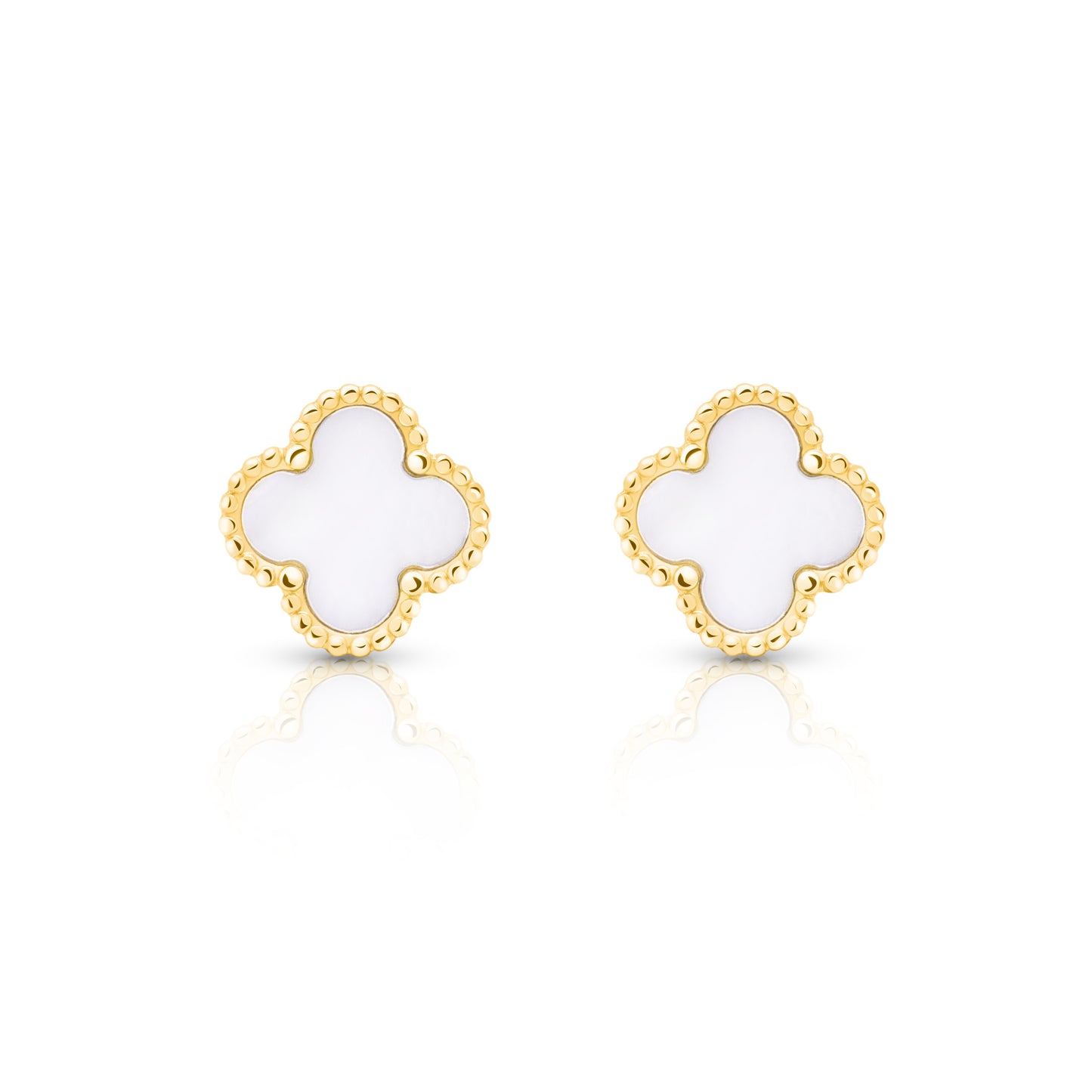 Glücksbringer Ohrringe - weiß