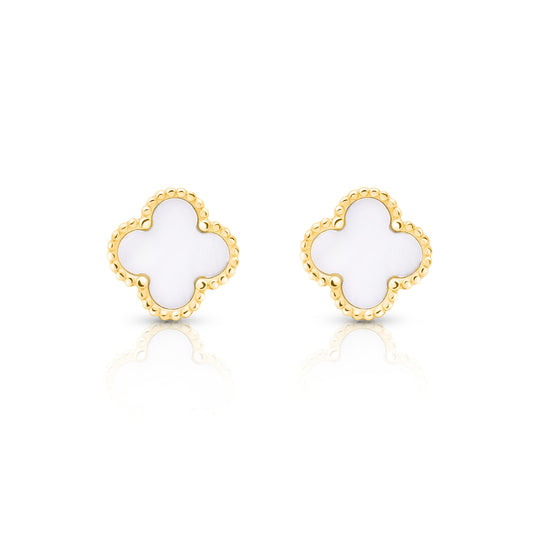 Glücksbringer Ohrringe - weiß