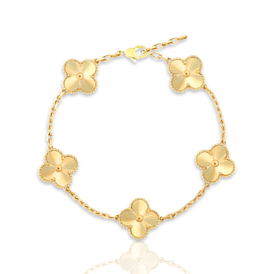 Glücksbringer Armband - gold