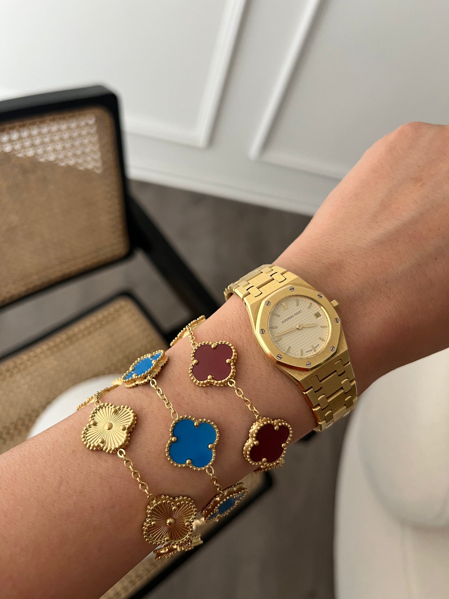 Glücksbringer Armband - gold