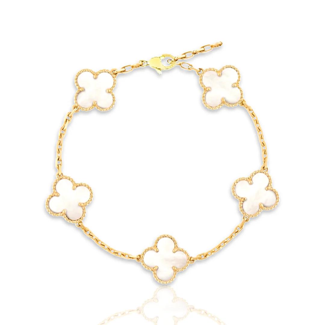 Glücksbringer Armband - weiß