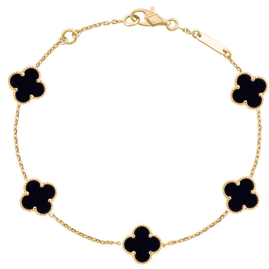 Mini Glücksbringer Armband - schwarz