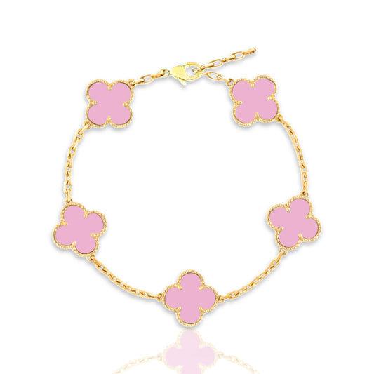 Glücksbringer Armband - rosa